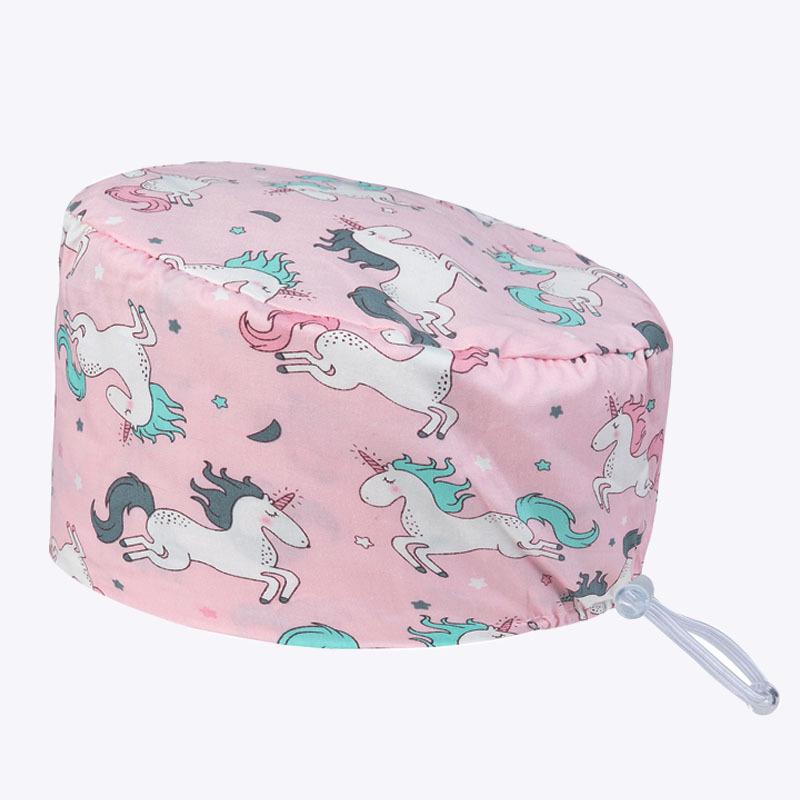 

Adjustable Cotton Print Hat for Nurses, Surgeons & Kitchen Use - Anti-Oil Fume, Unisex Style One Size