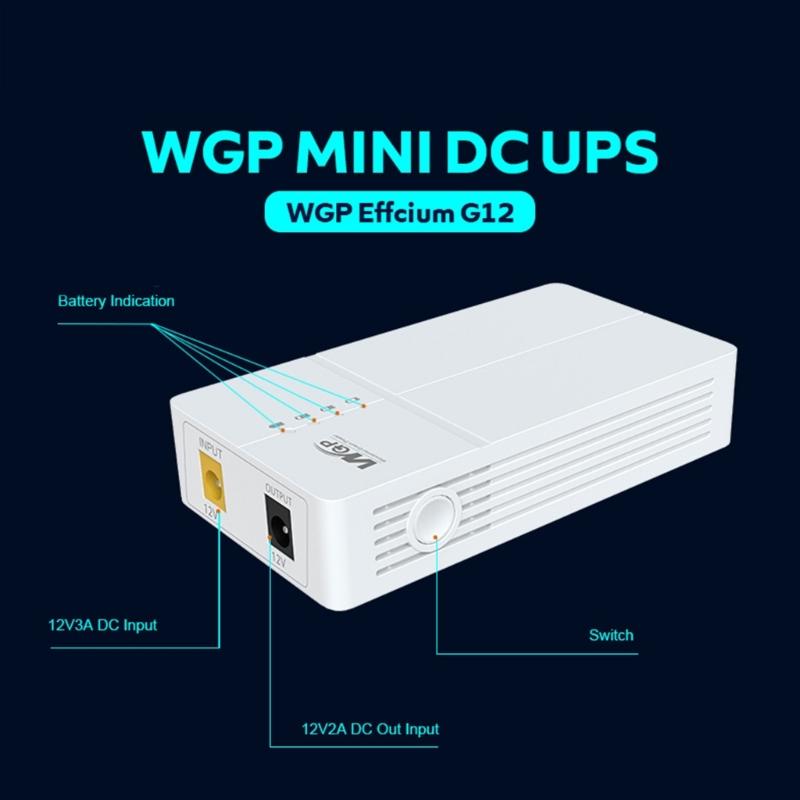 High Capacity 7800mAh 12V 2A Uninterruptible Power Supply Backup for Router Modem Wifi Router Electrical Accessories