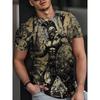 T-shirt Imprimé 3D Mode Spartiate 2026 Nouveau T-shirt à Manches Courtes pour Homme Vêtements Grande Taille Lâche Col Rond T-shirts Guerrier Spartiate