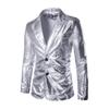 Men Bling Sequins Tuxedo Suit Two Button Party Coat Blazer Gentleman Jacket
