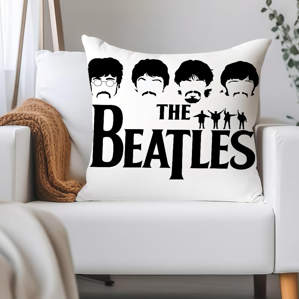 Music T-The Band B-Beatles Cool Pillow Case Applicable Space For Guest Rooms Interiors Cars Office House Decoration