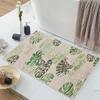 Leaves Printed Door Mat Ethnic Style Non-slip Kitchen Rug Laundry Room Entrance Floor Carpet Home Outdoor Decor Entryway Doormat