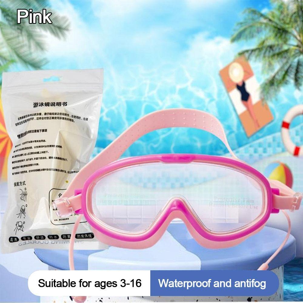 with Earplugs Kids Swimming Goggles Big Frame Swim Glasses Outdoor Sports Swimming Supplies