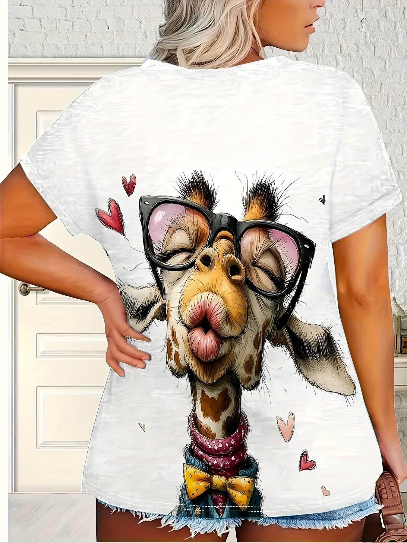 

A Casual Crew Neck T-Shirt for Women Featuring a Playful Giraffe Design. Made for Breathability And Comfort Throughout The Year. Suitable for Daily Us 2XL дубильна кора