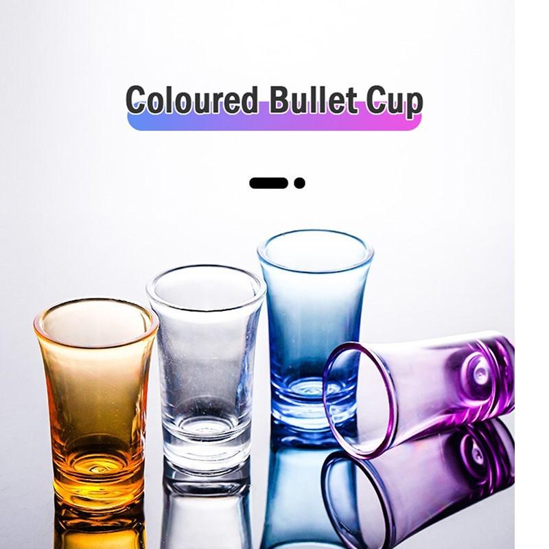 NEW 6PCS Shot Glass Plastic Spirits Shot Cup Party Bar Club Drinking Tool Wedding Wine Glasses Cocktail Pint Bullet Vodka Cups