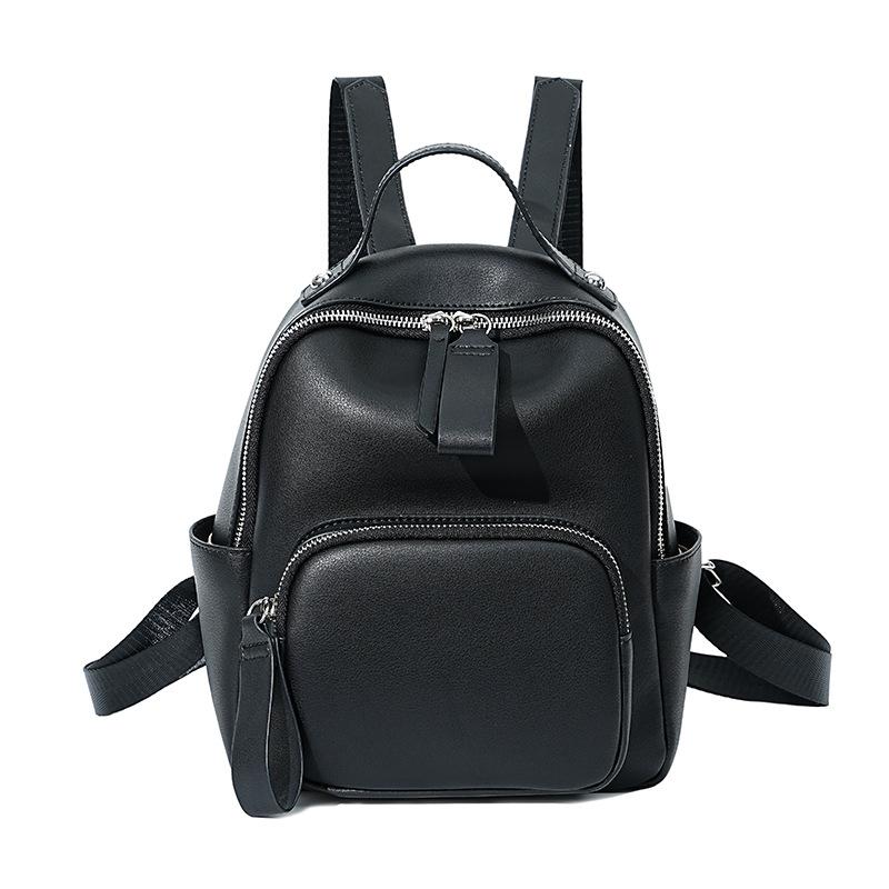 

2025 новая кожаная женская сумка мода высокий смысл маленький рюкзак для женщин, путешествия большой емкости студенческий рюкзак