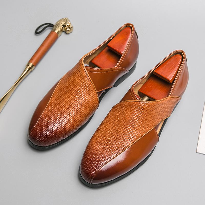 Fashion 2025 New Handmade Men's Sandals Summer Comfortable Mesh Outdoor Sandals Zapatos Para Hombre Leather Sandals for Men 38-47