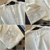 Women's Chinese Style Jacquard Embroidery Satin Shirt - Loose Fit, Round Neck