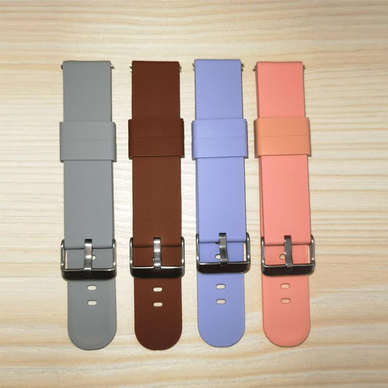 Pulseira de relógio universal de silicone (20mm/22mm) para Huawei, Samsung e outros smartwatches