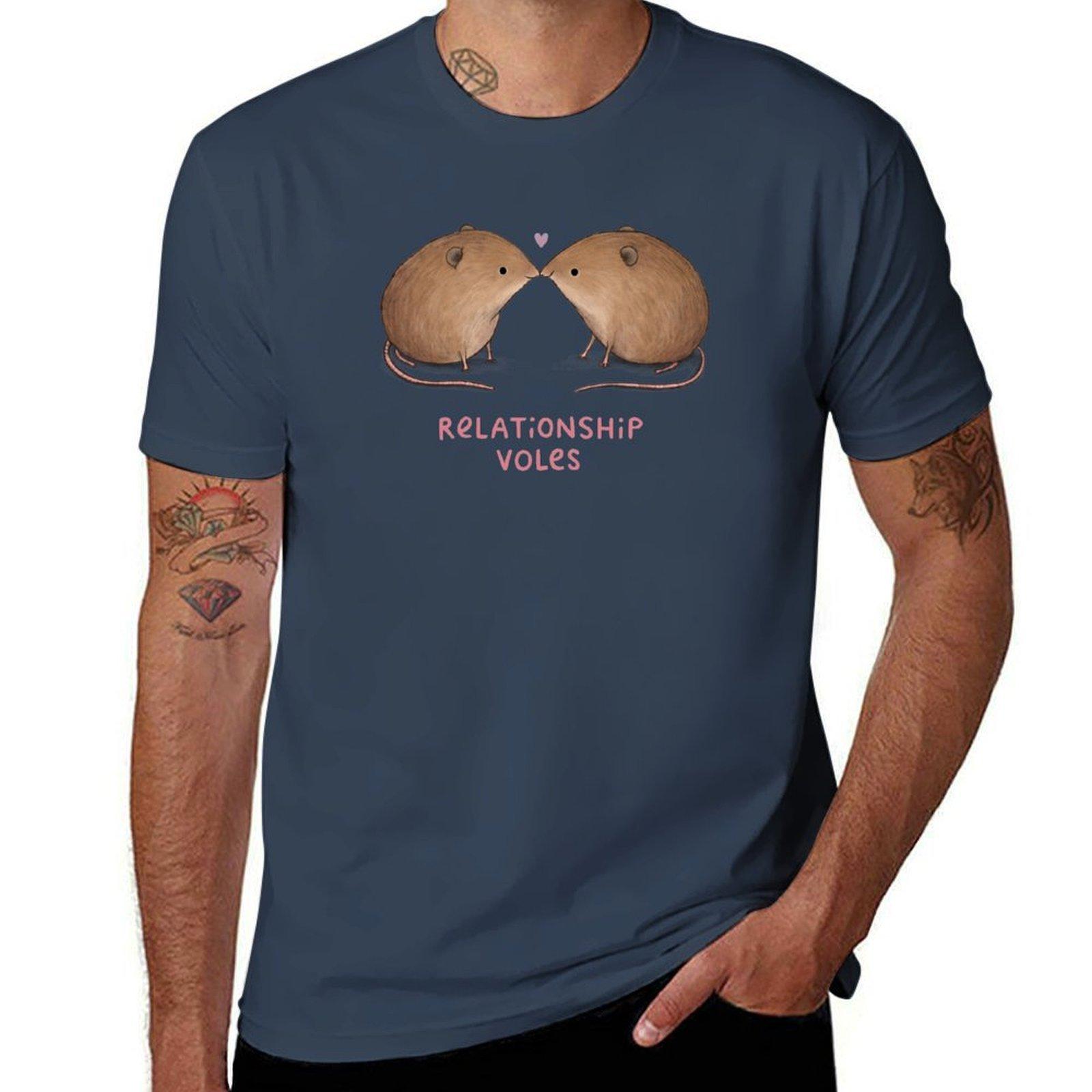 Relationship Voles TShirt Large Size Breathable Tee S