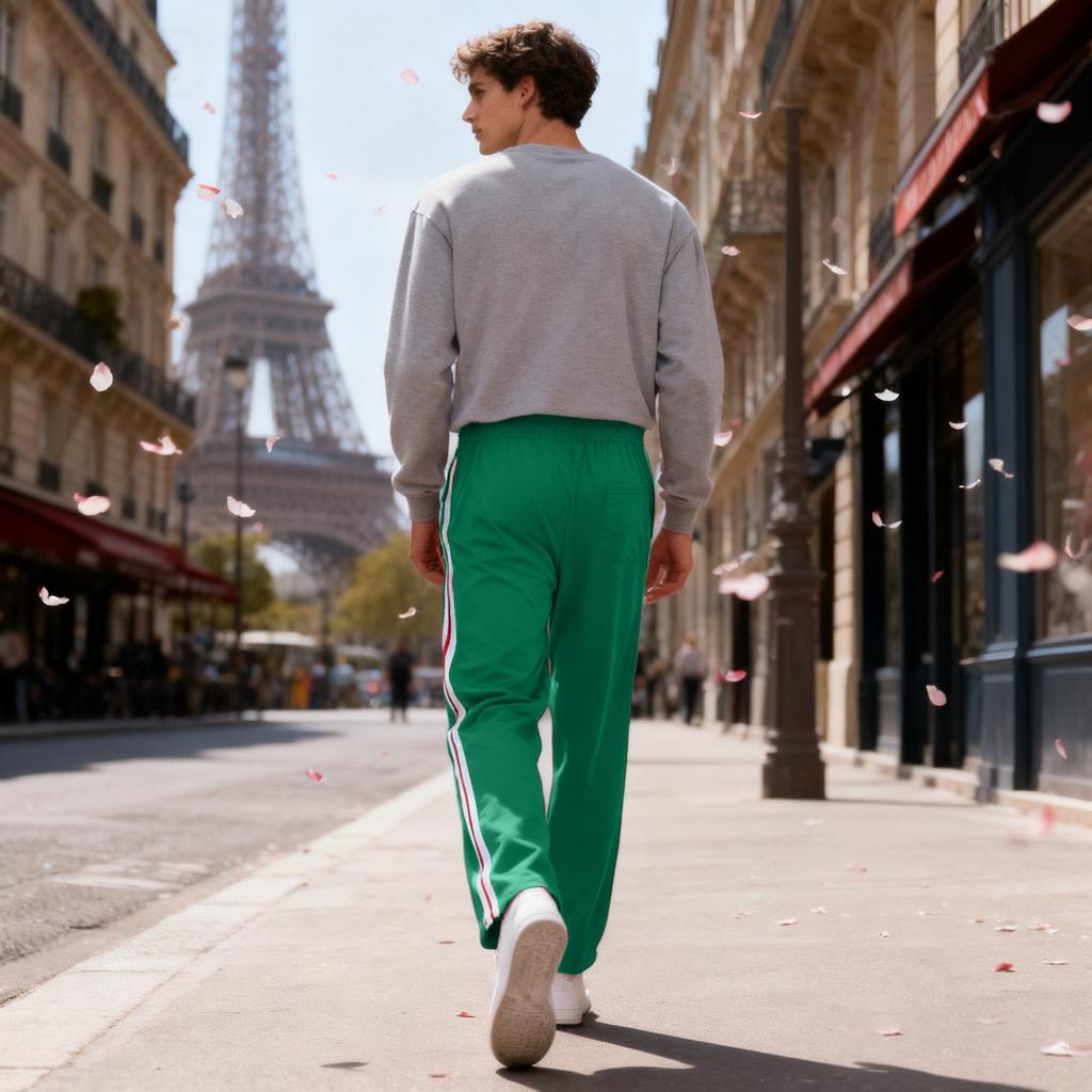 Men's Casual Loose Sports Loose Pocket Drawstring Jogging Casual Sweatpants