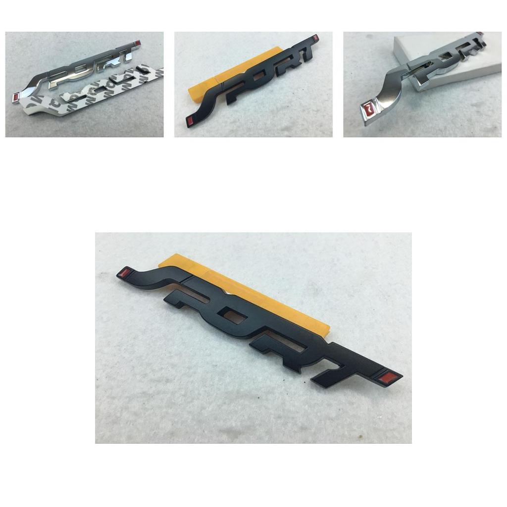 Luxuriöses Schwarzes Sportemblem Kofferraumabzeichen Aufkleber Für Ultimative Autoästhetik