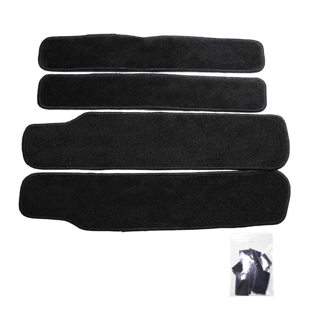 

New Serena C27 Side Step Scratch Set with Side Entrance Mats Mats, Mudguards, Prevention, 4-Piece (Fixed Velcro), чёрный