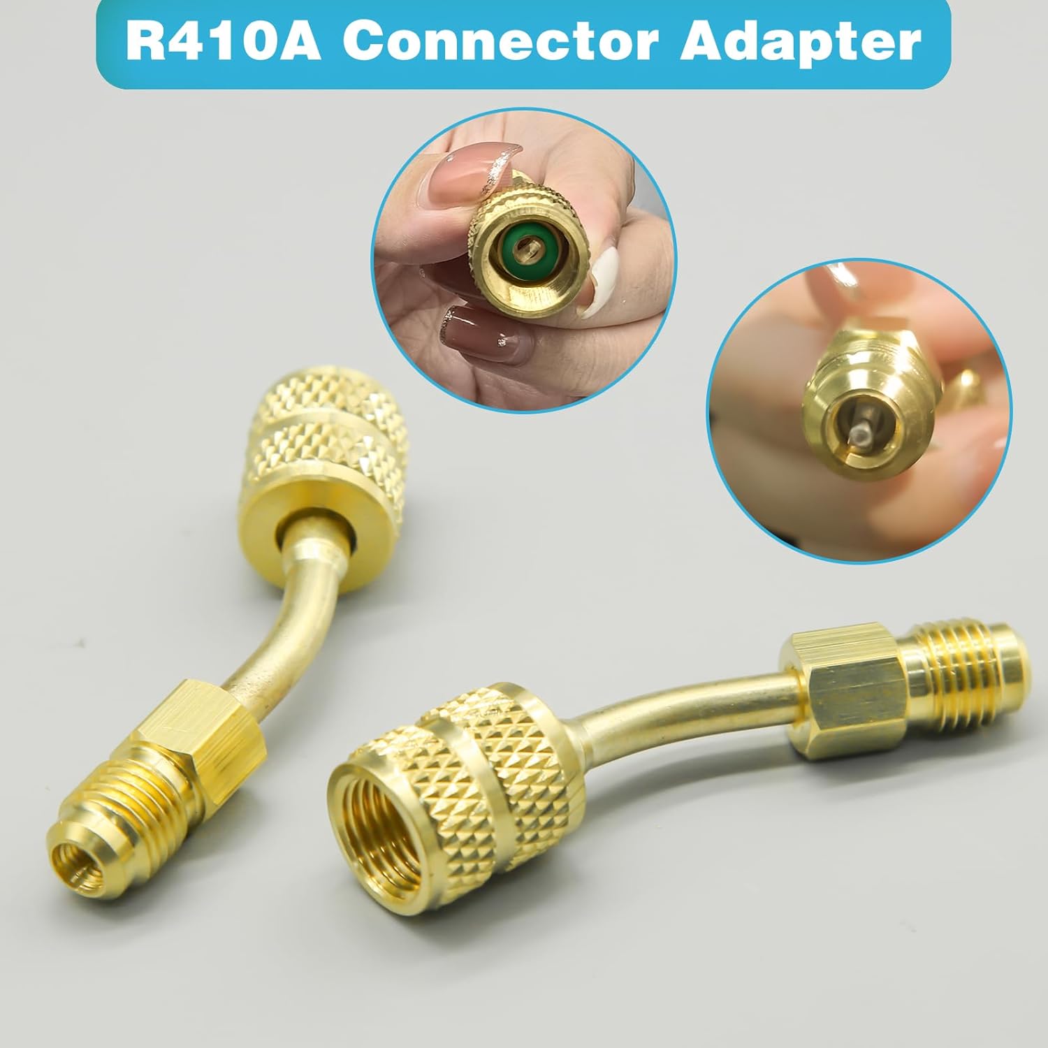 

Комплект адаптеров R410A, Адаптер для мини-сплит-системы 5/16 на 1/4, Соединитель, Адаптер-соединитель шланга хладагента R410A, Съемник вентильного ядра, Комплект вакуумного насоса для мини-сплит-систем