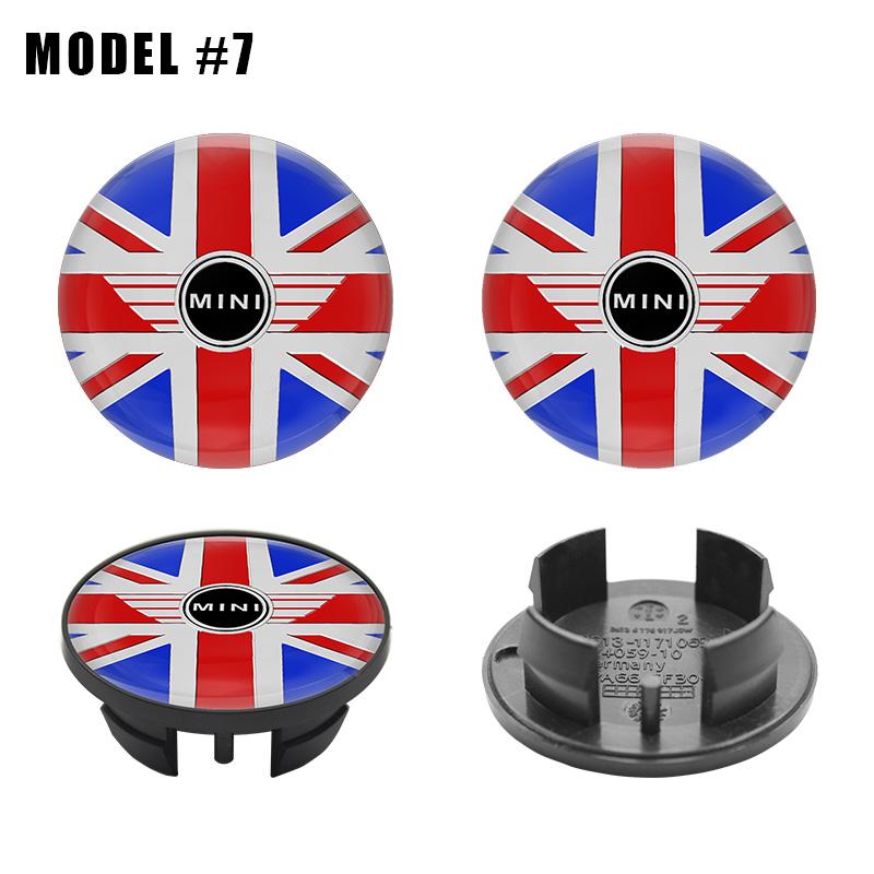 4Pc 54mm 52mm Car Wheel Center Cap Hub Covers Badge Stickers For Mini Cooper One JCW F54 F56 F60 R55 R56 R58 R60 R61 Accessories