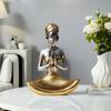 Creative Resin Yoga Ornament Exquisite Character Sculptures Handicrafts Living Room Office Bookshelf Yoga Ornament Female Statue