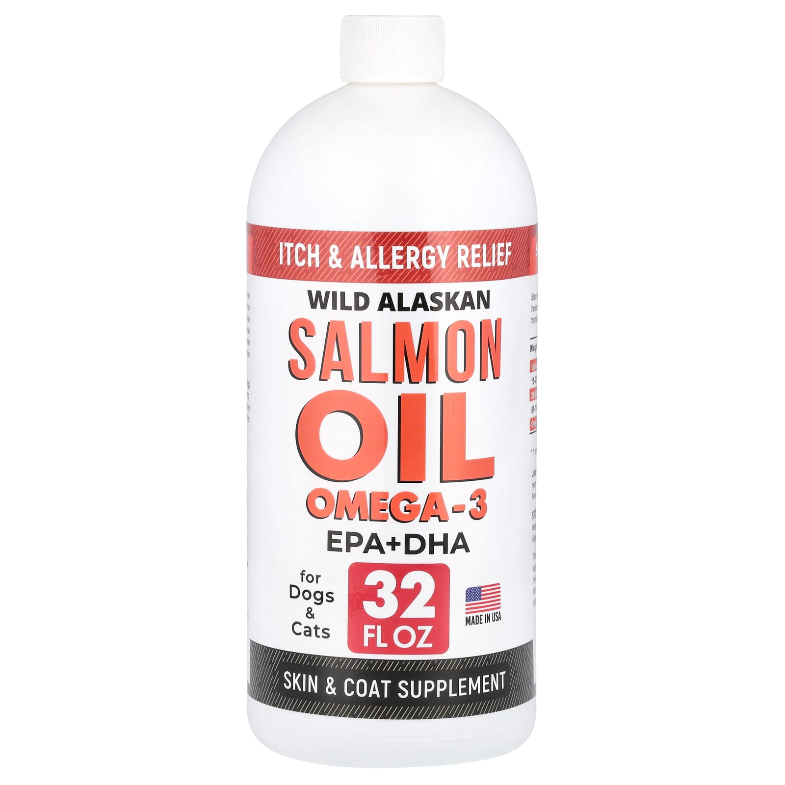 

Wild Alaskan Salmon Oil Omega-3 for Dogs and Cats, 32 Fl Oz