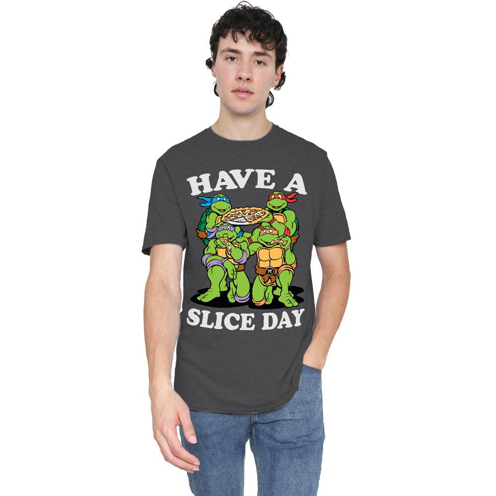 Tmnt Have A Slice Day T-Shirt S-3XL Charcoal L