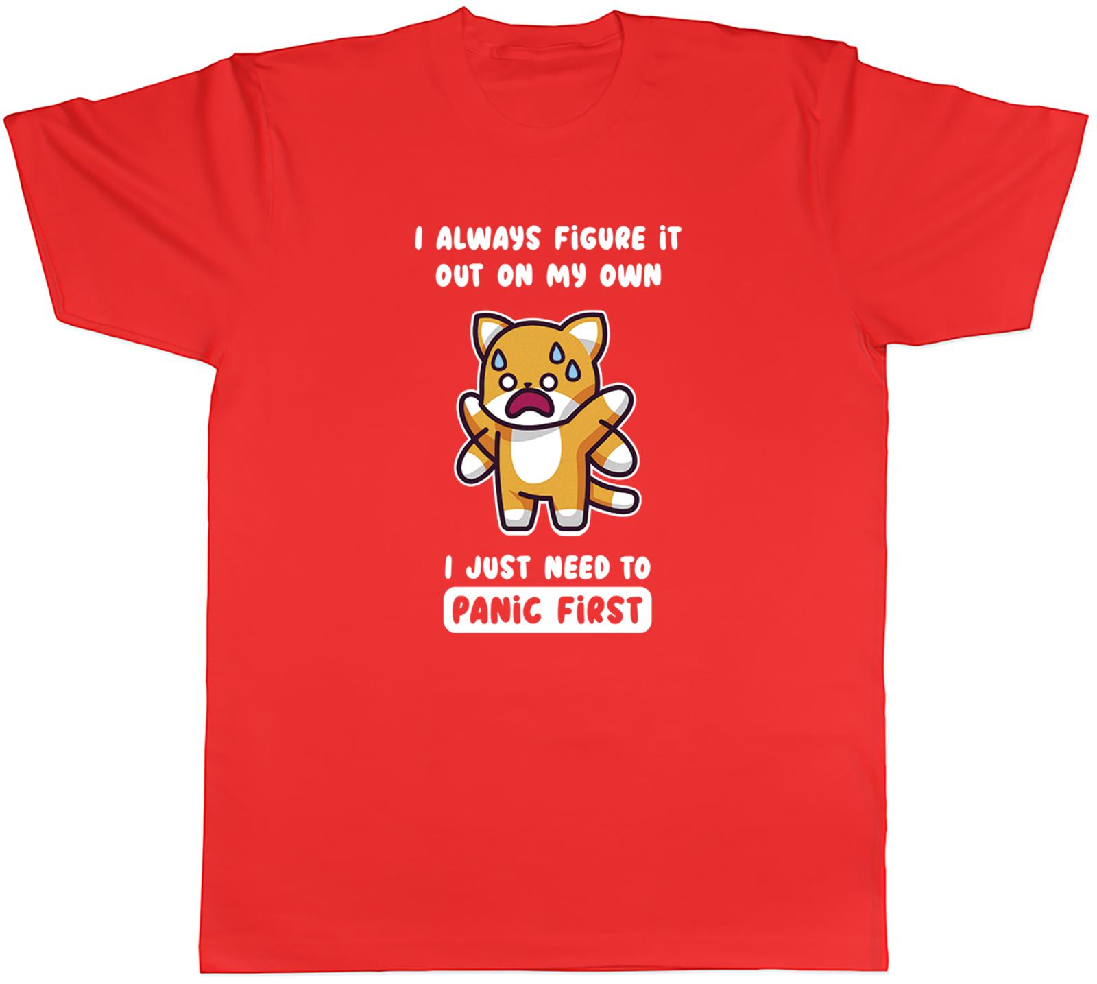 Funny Fox Unisexs TShirt I just need to Panic First Tee Gift S