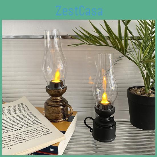 Practical Home Flickering Wick Decoration Low Consumption 80s Vintage Electronic Candle Light For Bar Electronic Kerosene Lamp