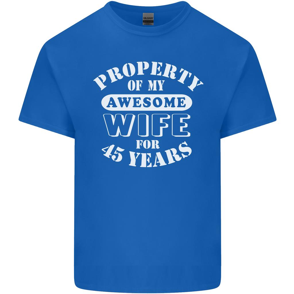 45 Year Wedding Anniversary 45th Funny Wife Unisexs Light Cotton TShirt