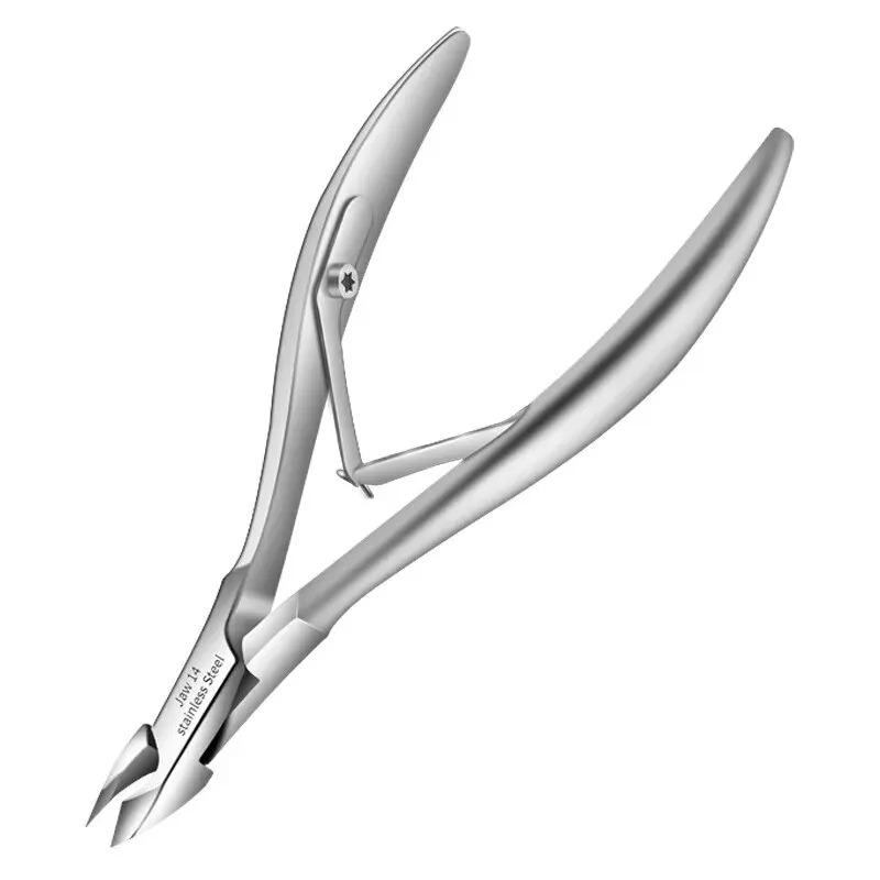Pinces à cuticules pour ongles Produits Vente en gros Retrait d'ongles Peau morte Acier inoxydable Pinces de beauté spéciales Rainure d'ongle