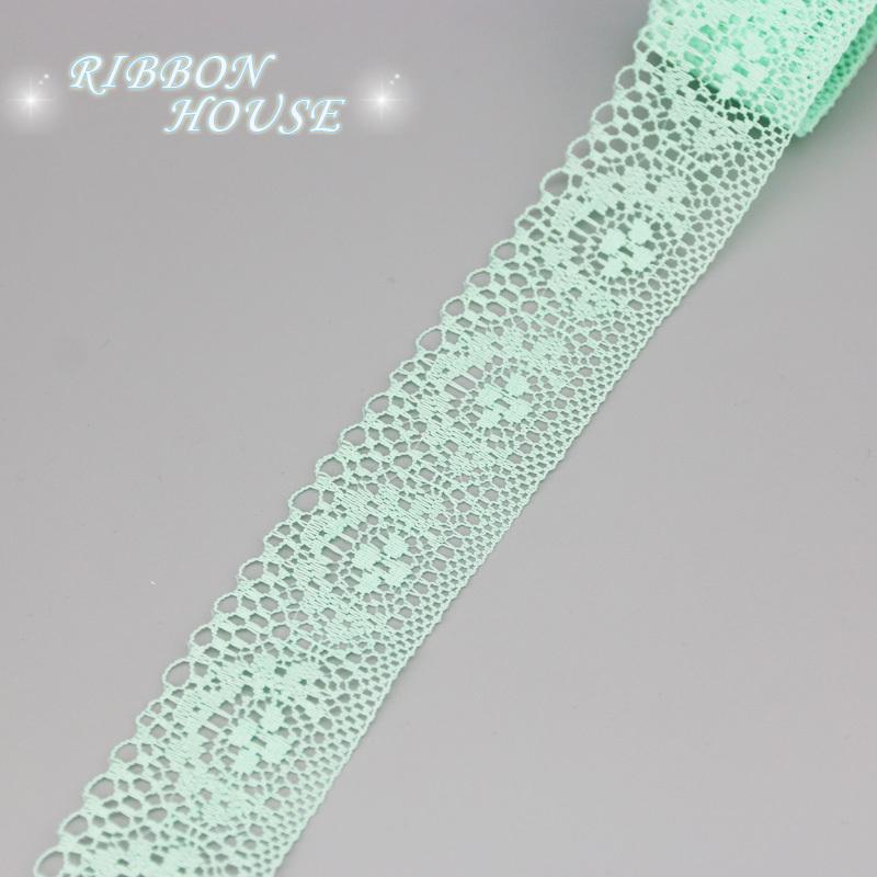 (10 Yards/roll) 40mm White Lace Fabric Webbing Decoration Packing Material