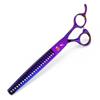 8.0 Inch Nimpson Purple 5-Pack, High-End Pet Grooming Scissors, Straight Scissors, Curved Scissors Pet Set