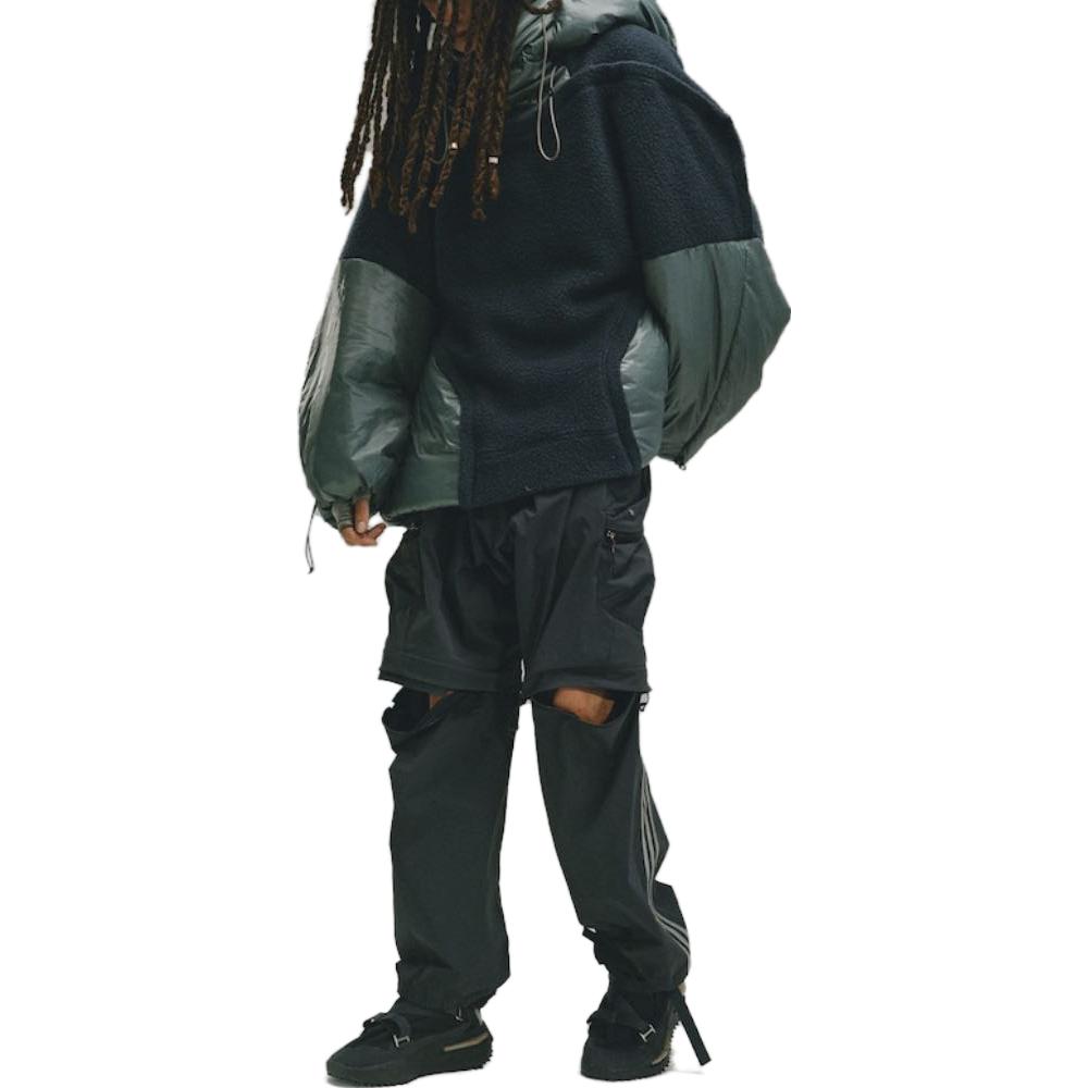 adidas Originals X Hamcus Kolaborácia FW23 Trojfarebné Odnímateľné Cargo Nohavice na náradie Unisex Nohavice Uhlovo-Čierne IX7082
