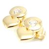 Altesse [I3164] - Gold Plated 'Love' Earrings