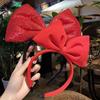 [MAEXUS] Niedliche Schleifen-Diadem Haarverzierung, Prinzessinnen-Haarband, Cosplay-Requisite, Accessoire, Schneewittchen, Kiki, Gothic Lolita (rot)