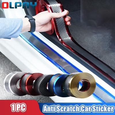 Car Stickers Motorcar Door Sill Protector Automobile Anti Scratch Fiber Tape Cycle Rubber Strip Vehivle Protection Bumper