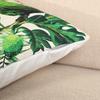 Nap Pillowcase Nordic Green Plants and Flowers Pastoral Bamboo Hemp Super Soft Pillow Car Cushion Pillow Core for Living Room