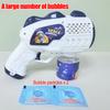 Space Astronauts Fully Automatic Bubble Gun Rocket Bubbles Machine Automatic Blower With Bubble Liquid Toy For Kids Bubble Gift