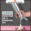 Xiaomi New 500ml Whipped Cream Dispenser Portable Aluminum VBCFGH6 Cream Foam Gun Cake Piping Gun Siphon Squeeze Bottle Kitchen Dessert Tool
