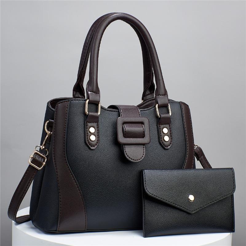 Versatile Large Capacity Women's Handbag Simple High-End Womens Single Shoulder Crossbody Bag Pure Color Casual Tote Bags