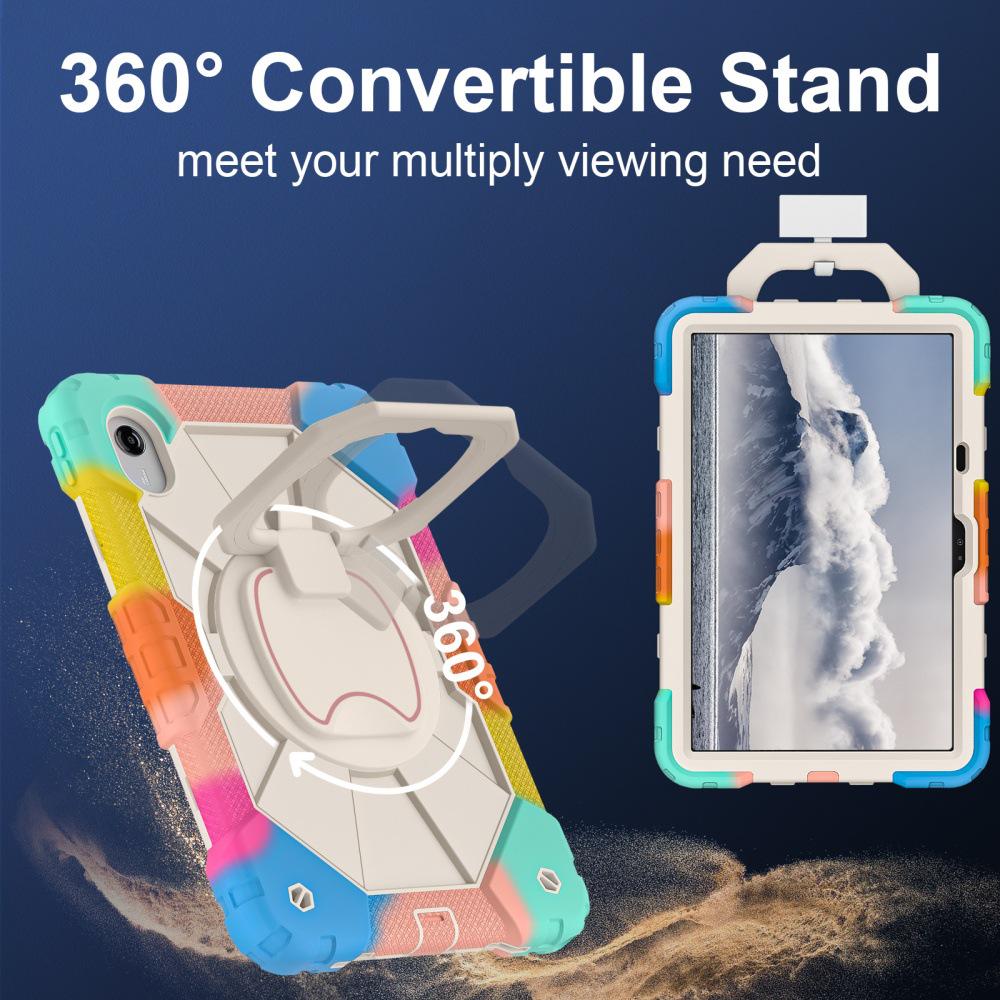 Lenovo Xiaoxinpad M11 2025 11-inch Drop-proof Case with 360° Rotating Stand and Hand Strap