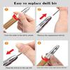 Heart Patterned Wooden Electric Nail File For Salon Home Use Ergonomic Grip Lightweight Multi Speed Polishing Device