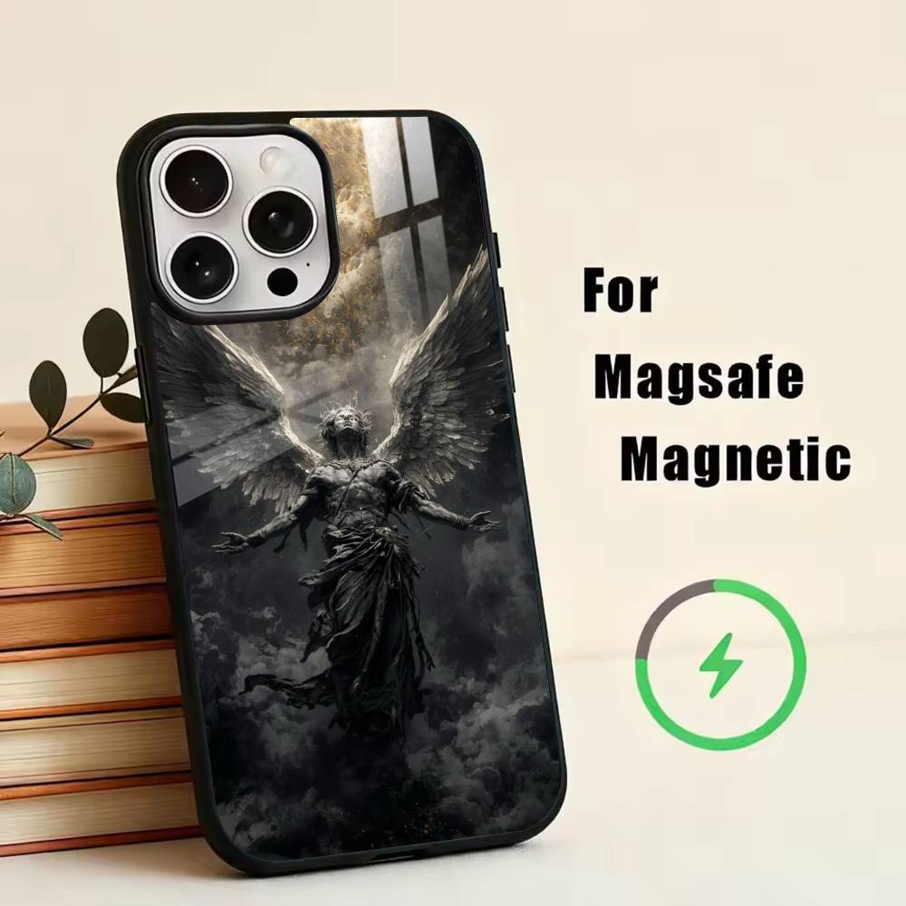 Dark angel  Phone Case For iPhone17,16,15,14,13,12,11 Plus,Pro Magnetic with Magsafe Wireless Charging