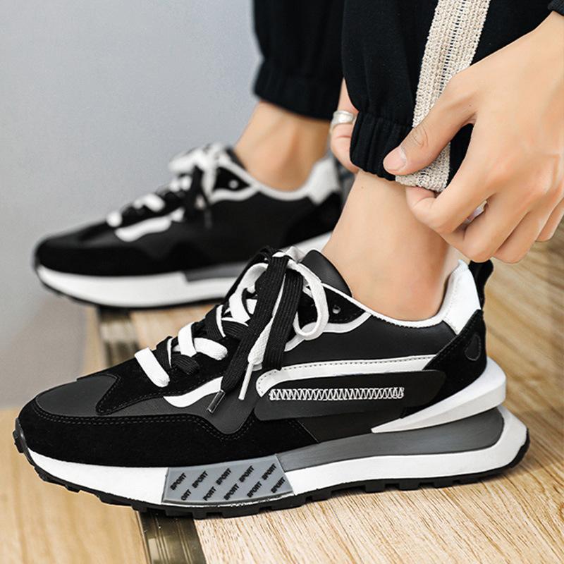 Spring 2024 New Men's Sports Leisure Running Shoes Hot Male Sneakers Walking Shoes Fashion Color Matching