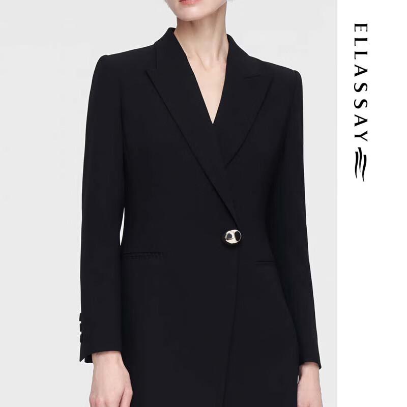 ELLASSAY Women's Irregular Hem Blazer Dress