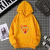 2025 Love Fire Graphic Print Hoodie Pure Cotton High Quality Loose Shoulder Hooded Sweater Trend New Fashion Sweatshirt CYXX291