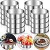 1Pcs Stainless Steel Muffin Tart Rings Fruit Pie Cake Cookie for Food Making Double Rolled Tart Ring 8/9/10cm Kitchen Accessory