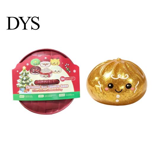 Decorative Desk Toys for Home Office Christmas Buns Squeeze Toy, Slow Rebound Anxiety Relief, Soft Sensory Creative Holiday Souvenirs Colleagues