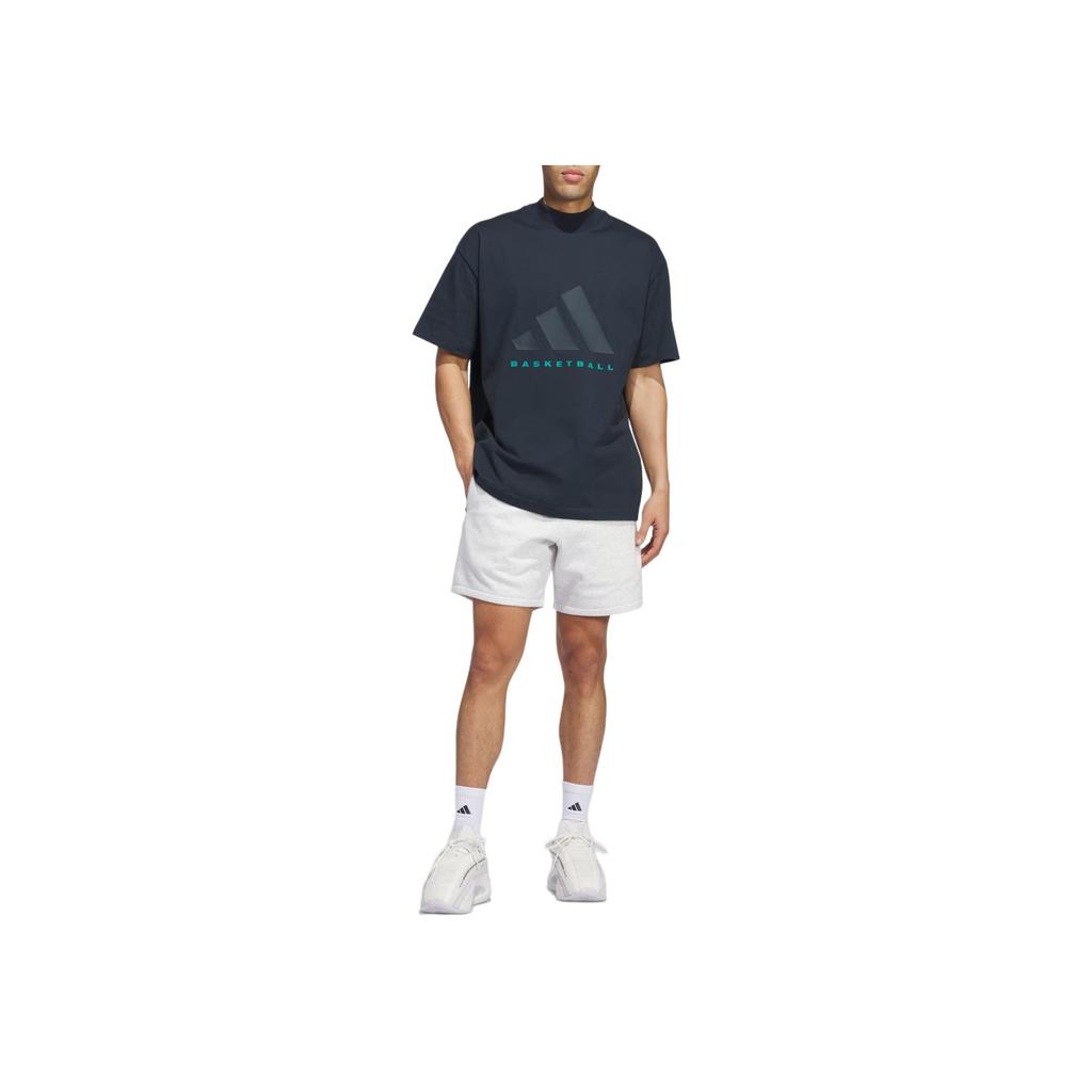 Adidas Basketball Series Cotton T-shirt Men Black JE3764