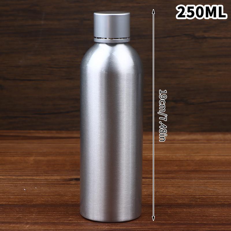 30/50/60/100/120/150/200/250 ml Bottiglia in Alluminio con Tappo Flaconi Ricaricabili per Cosmetici Tappo Argentato Contenitore in Alluminio Bottiglia da Viaggio