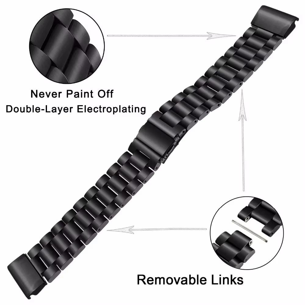 22mm 26mm Quick Fit Metal Strap For Garmin Fenix 8 47mm/Fenix E/Fenix 6 Pro/6/7/7 Pro/5 Plus Smart Watch Stianless Steel Band