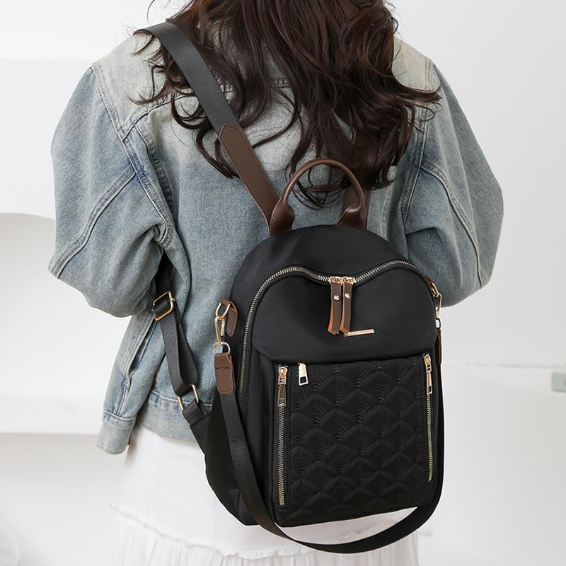 Lingge Rucsac cu broderie Rucsac pentru femei Rucsac de călătorie impermeabil de mare capacitate