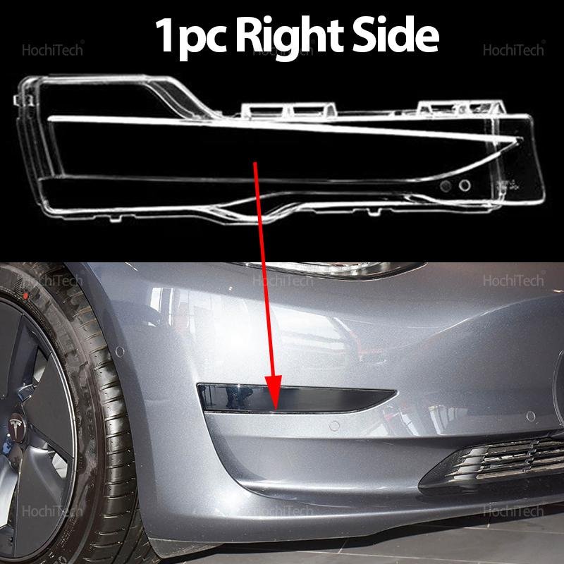 

Car Transparent Glass Lamp Front Foglight Foglamp Cover Shell Fog Lampshade Replacement for Tesla Model 3 2021 2022 Accessories