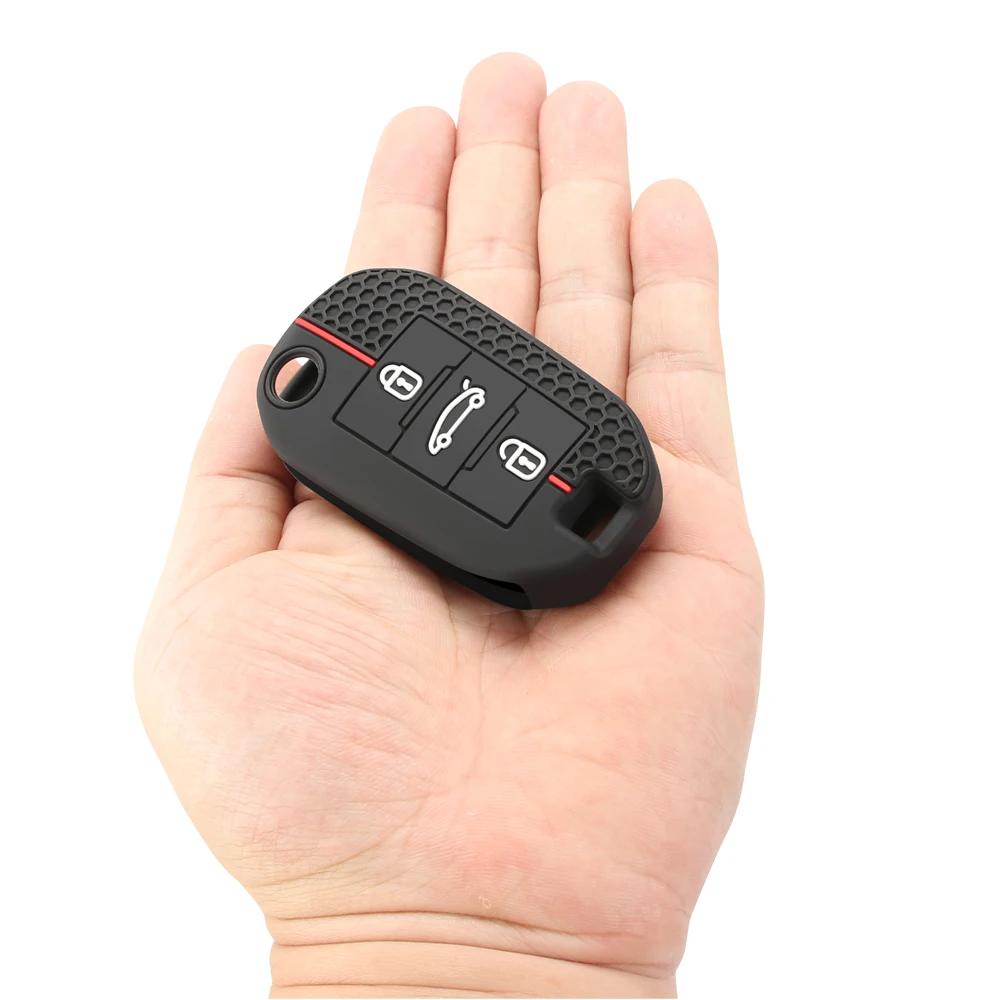 Silicone Key Cover Car Key Case For Citroen C5 C3 C4 C8 Berlingo For Peugeot Partner Rifter 208 308 508 407 2008 3008 Expert
